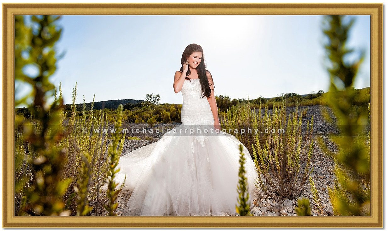 Outdoor Ranch Bridal Portrait Photography